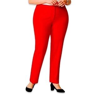 Talbots Women’s NWT’s Signature Straight Leg Red Business Casual Pants Size 16P